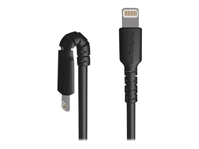 StarTech.com 3 ft(1m) Durable Black USB-C to Lightning Cable, Heavy Duty Rugged Aramid Fiber USB Type C to Lightning Charger/Sync Power Cord, Apple MFi Certified iPad/iPhone 12 Pro Max - iPhone 7/8/11/11 Pro