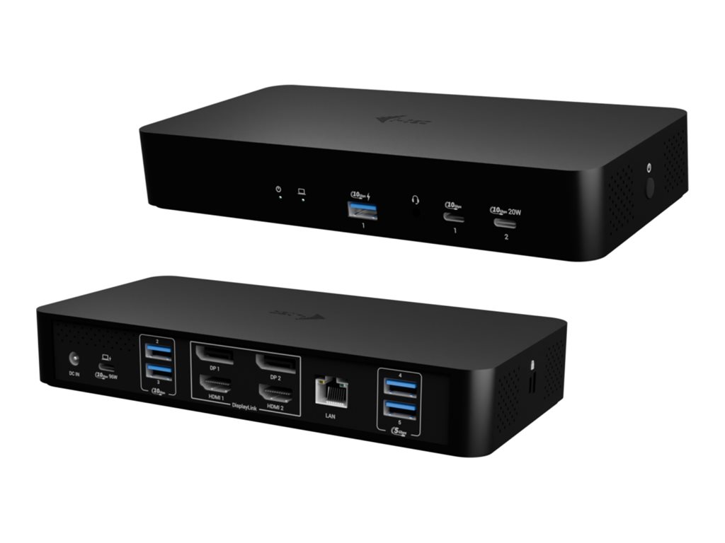 I-TEC Universal Intelligent, Dual Display, Docking Station, Power Delivery 100W