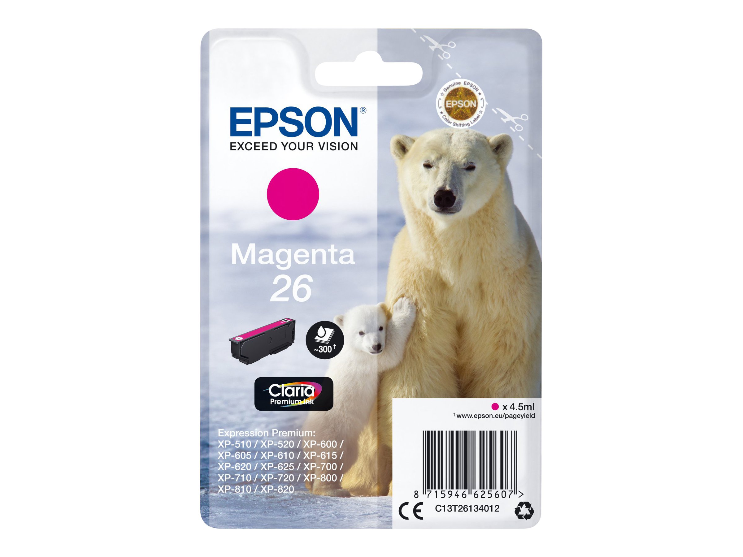 EPSON 1LB 26 ink cartridge magenta