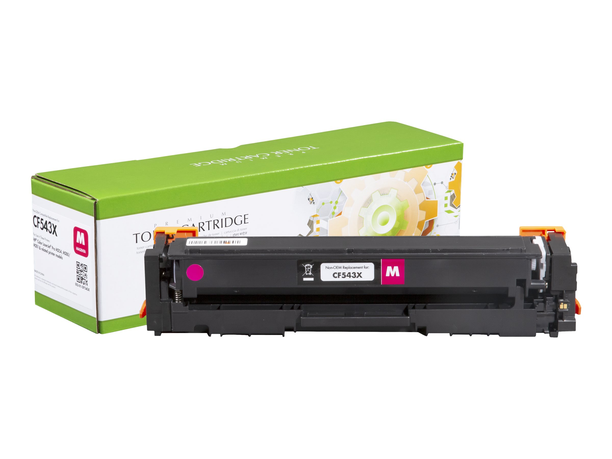 STATIC Toner cartridge compatible with HP CF543X magenta High Capacity compatible 2.500 pages