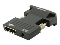 MicroConnect HDMI adapter HDMI / VGA Sort