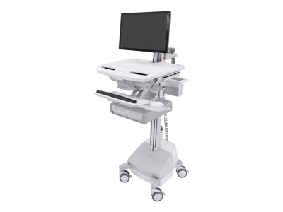 Ergotron StyleView Cart with LCD Arm, SLA Powered, 2 Drawers Cart open architecture 