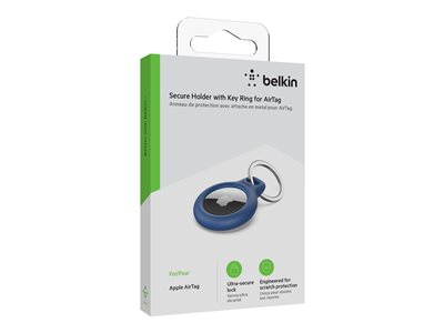 BELKIN AirTag Holder with Keyring Blue
