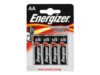 Energizer Alkaline Power AA type Standardbatterier