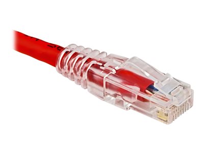 Weltron Patch cable RJ-45 (M) to RJ-45 (M) 7 ft UTP CAT 6 booted, stranded red