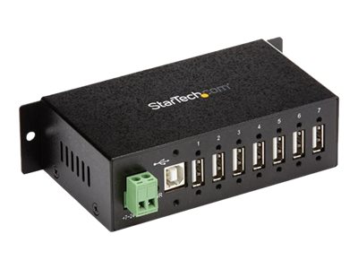 StarTech.com 7-Port Industrial USB 2.0 Hub with ESD & 350W Surge Protection