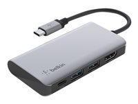 Belkin CONNECT 4-in-1 multiport hub adapter - USB-C - HDMI