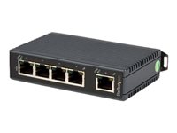 StarTech.com 5-Port Ethernet Switch - 10/100Mbps Industrial Networking Solution - IP30-rated Energy Efficient Internet Switch