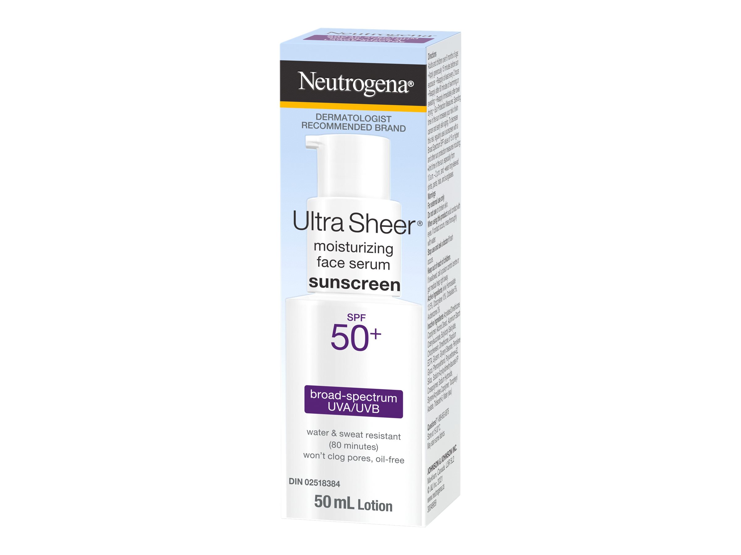  Neutrogena Ultra Sheer Moisturizing Face Serum