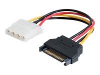 C2G 7.5in 15-pin Serial ATA Male to LP4 Female Power Cable