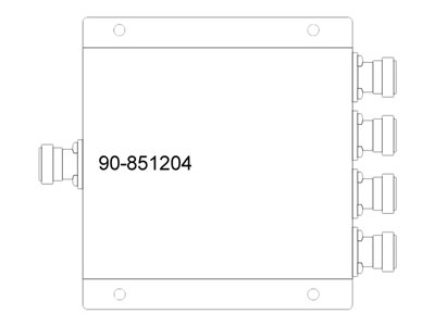 PBE 300-500MHz 4 Way Low Power SplitterN