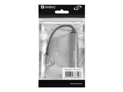 SANDBERG USB-C to 3xUSB-A+2xUSB-C SAVER