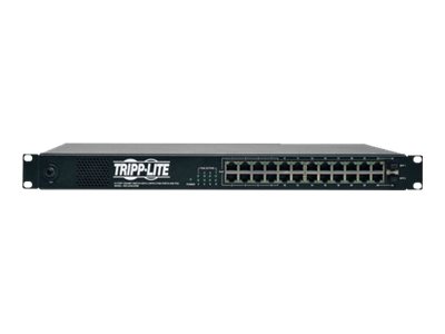 Tripp Lite 24 Port Gigabit Ethernet Switch 12 Outlet PDU 2 SFP 8 POE+-