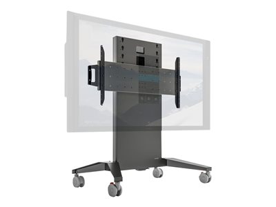 Salamander Cart for interactive flat panel / LCD display welded steel gray, graphite 