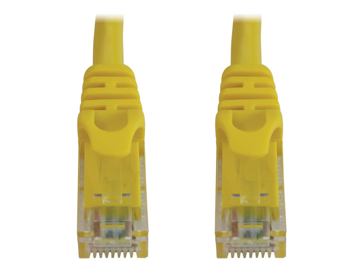 Eaton Tripp Lite Series Cat6a 10G Snagless Molded UTP Ethernet Cable (RJ45 M/M), PoE, Yellow, 2 ft. (0.6 m)