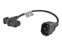 MicroConnect Strøm IEC 60320 C13 Strøm IEC 60320 C14 Sort 30cm Strømforsyningsadapter