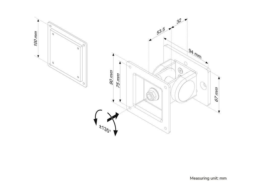 FLATSCREEN TOOLBAR MOUNT 10-30I 4 FPMA-DTB100/200/WTB100.EA.SCRE – Neomounts Select