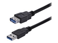 StarTech.com USB 3.0 USB forlængerkabel 1m Sort