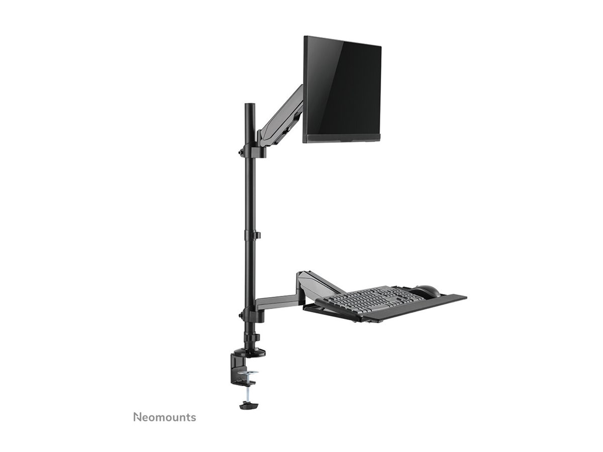 Neomounts DS90-325BL1 montážní sada - pracovní stanice pro sezení a stání - pro LCD displej / klávesnice / myš - černá – foto 2