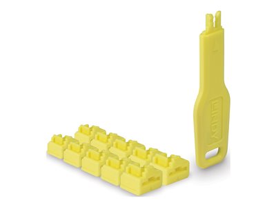 LAN port blocker with key