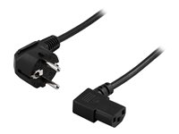 DELTACO DEL-109B Strømkabel 50cm Sort