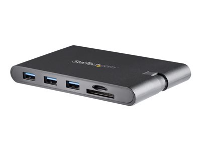 StarTech.com USB C Multiport Adapter, USB Type-C Mini Dock with HDMI 4K or 1080p VGA Video, 100W PD Passthrough, 3x USB 3.0, Gigabit Ethernet, SD & MicroSD Card Reader, USB 3.0 Adapter