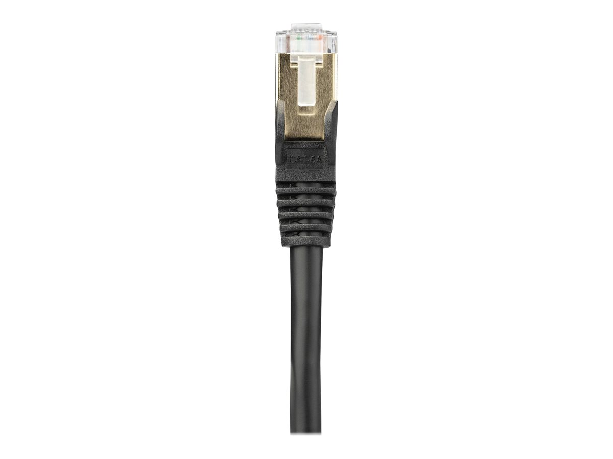 StarTech.com 10m CAT6A Ethernet Cable, 10 Gigabit Shielded Snagless RJ45 100W PoE Patch Cord, CAT 6A 10GbE STP Network Cable w/Strain Relief, Black, Fluke Tested/UL Certified Wiring/TIA - Category 6A - 26AWG (6ASPAT10MBK) - patch kabel - 10 m - černá – foto 3