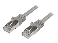StarTech.com 3m Cat6 Patch Cable - Shielded (SFTP) - Gray CAT 6 Kabel med afskærmning med folie og kobberfletning (SFTP 3m Patchkabel Grå