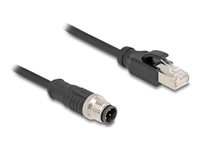 DeLOCK CAT 5e S/FTP 1m Netværkskabel Sort