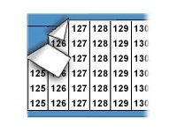 Brady Wire Marker Card Consecutive Numbers 125-149