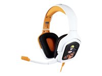 Konix Naruto Shippuden Kabling Headset Sort Orange Hvid