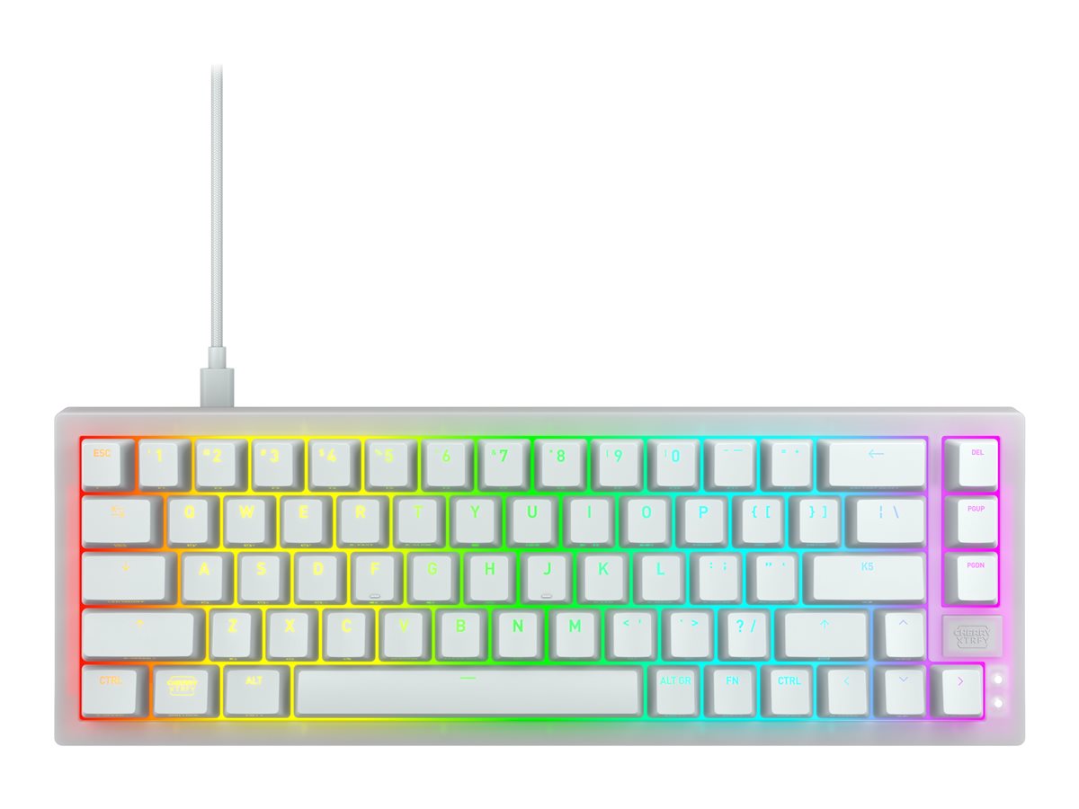 CHERRY XTRFY K5V2 - klávesnice - 65% compact - QWERTY - americká - bílá Vstupní zařízení