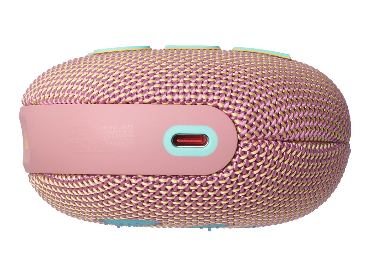 JBL Clip 5 Portable Bluetooth Speaker - Pink - JBLCLIP5PINKAM