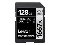 Lexar Professional SDXC UHS-II Memory Card 128GB 250MB/s