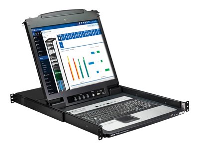 Eaton Tripp Lite Series NetDirector 16-Port 1U Rack-Mount Console KVM Switch with 19 in. LCD, French Keyboard