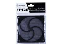 SilverStone FF125B Blæsergitter med filter 1-pack Sort