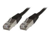 MicroConnect Modular Straight CAT 6 Kabel med folie og kobberfletning (FTP) 7.5m Netværkskabel Sort