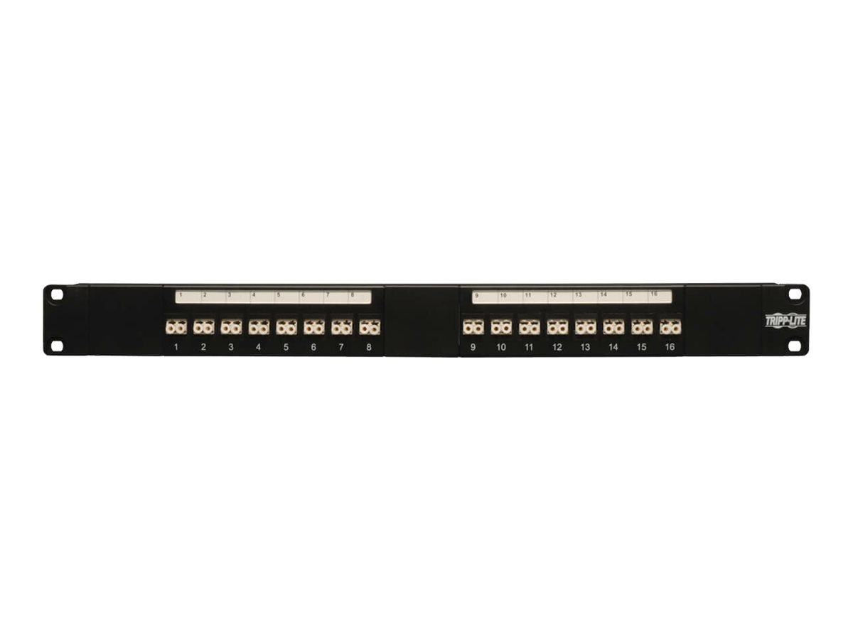 Tripp Lite 16-Port Fiber Patch Panel 62.5/125 or 50/125 LC/LC 1URM
