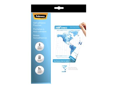 Fellowes 5 mil 5-pack clear glossy 