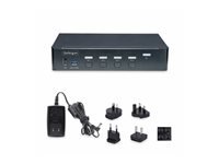 StarTech.com Switch KVM DisplayPort 4 Ports, Moniteur Unique 4K, 6x USB