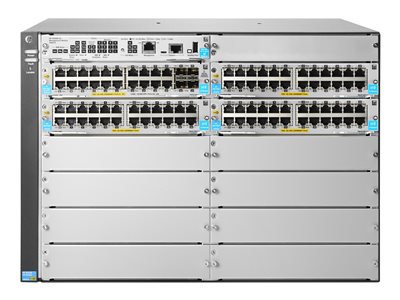 HPE Aruba 5412R 92GT PoE+ / 4SFP+ (No PSU) v3 zl2 Switch managed 