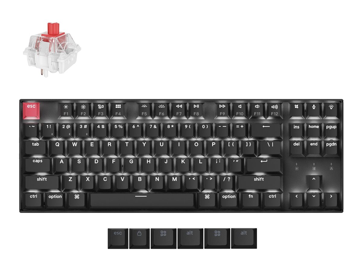 Keychron K8 Version 2 keyboard QMK  mechanical 80% TKL Input Product shot Front 79800
