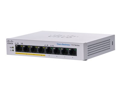 CISCO CBS110-8PP-D-EU, Netzwerk Switch PoE, CISCO CBS110  (BILD1)