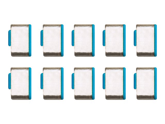 Bloqueur de port USB Type C, bleu, 10 pièces