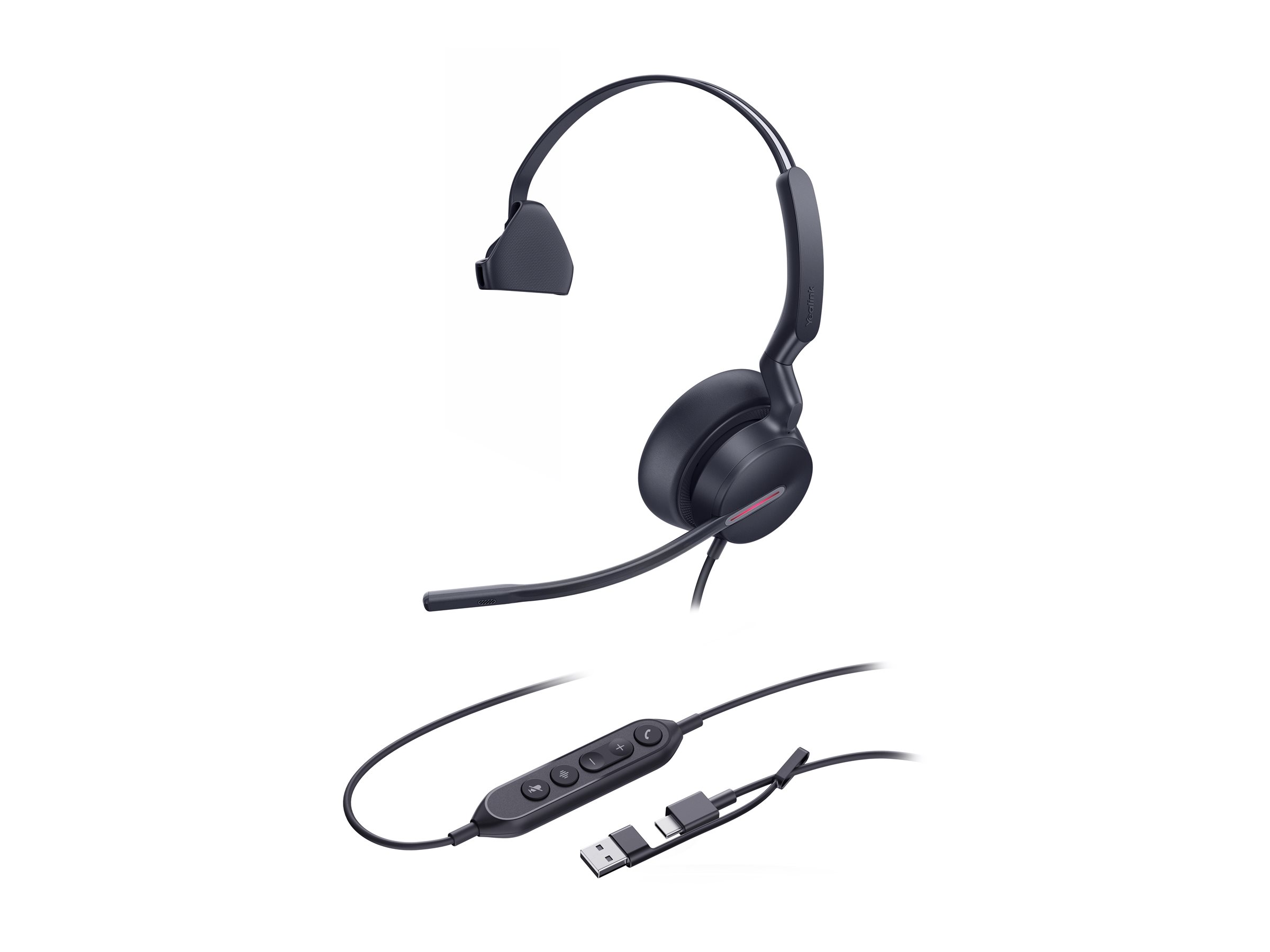 Yealink UH46 Mono, headset, USB-A, USB-C