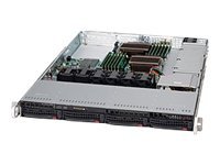 Supermicro SC815 TQ-600UB - rack-mountable - 1U - extended ATX