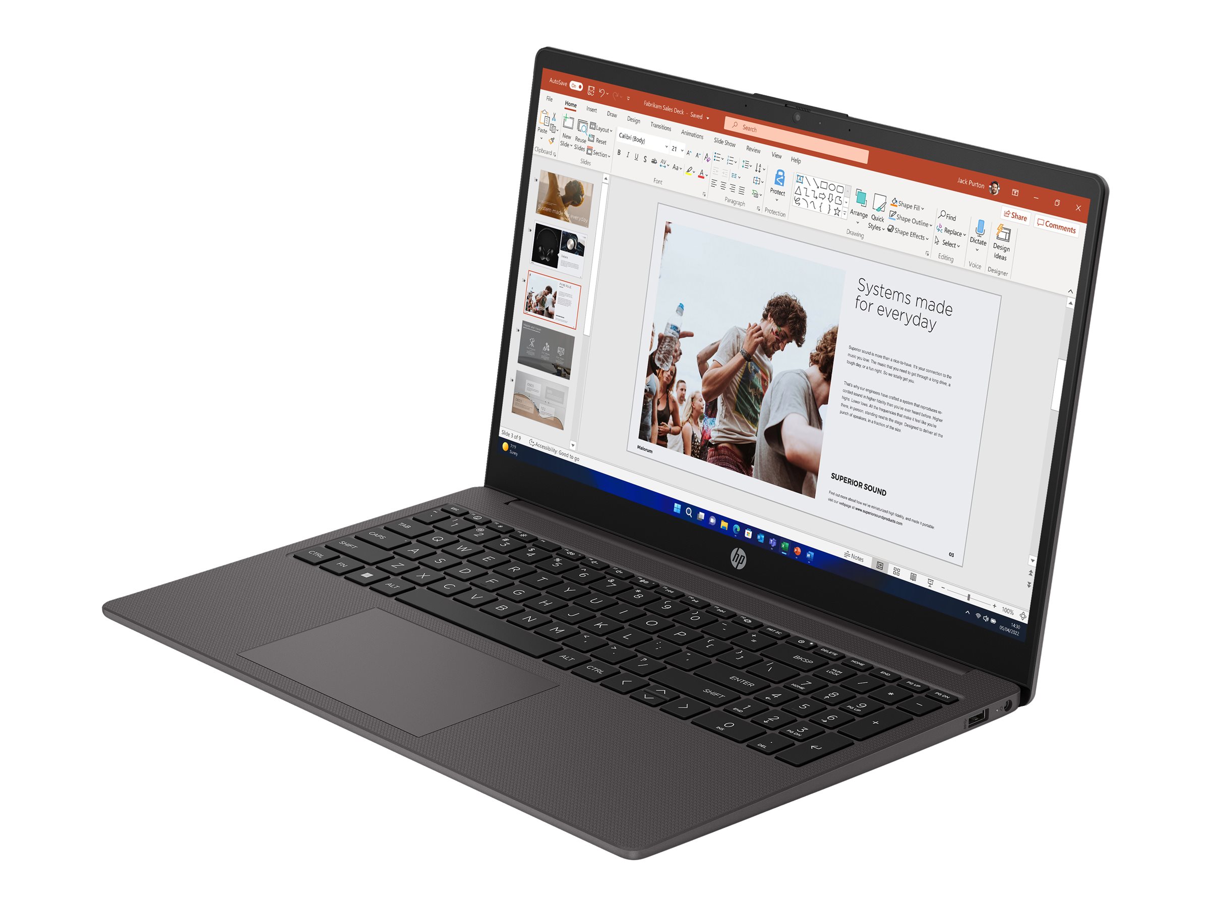 Hp 255 G10 Notebook 156 Amd Ryzen 5 7530u 8 Gb Ram 256 Gb Ssd Uk