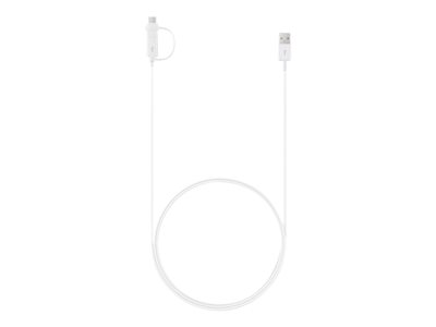Samsung EP-DG930 USB cable USB (M) to Micro-USB Type B, USB-C (M) USB 2.0 1.5 m whi