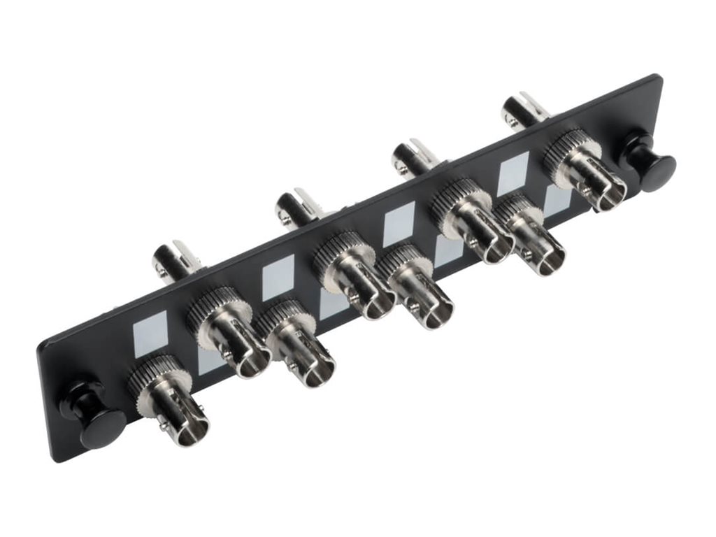 Eaton Tripp Lite Series Toolless Pass-Through Fiber Patch Panel MMF/SMF 8 ST Connectors