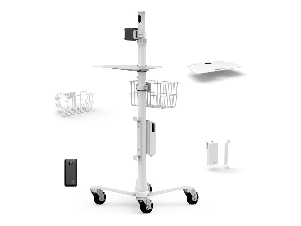 Compulocks iPad Pro 12.9" (3-6th Gen) Space Enclosure Medical Rolling Cart montážní sada - pro tablet - bílá – foto 2